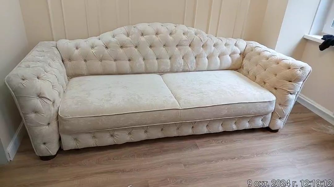 Замена обивки дивана на дому. Абаза