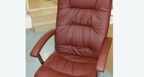 Обтяжка офисного кресла. Абаза